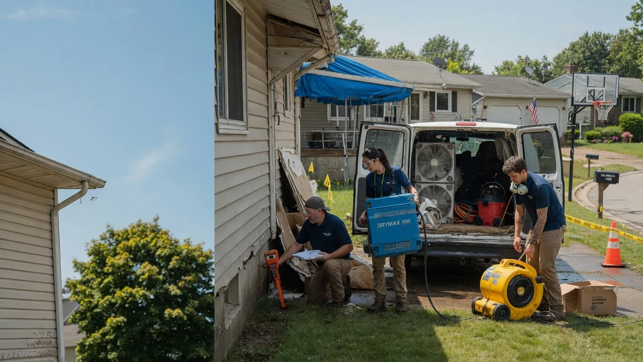 Ceiling Leak Cleanup in Wyocena, WI near me